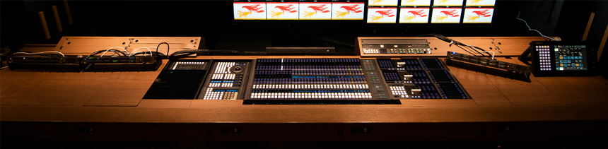 Slidable switcher panel