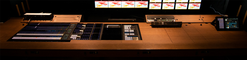 Slidable switcher panel